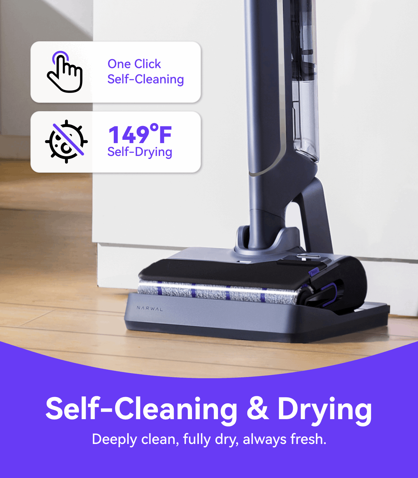 Narwal S20 Pro Wet Dry Vacuum AI DirtSense Technology DX3