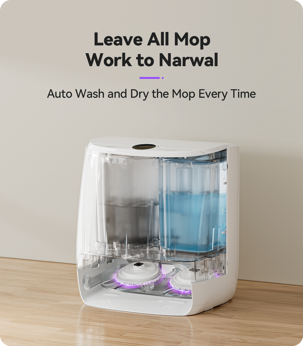 Narwal T10, 4-in-1 Robot Vacuum and Mop Cleaner With Automatic Mop Cleaning Station