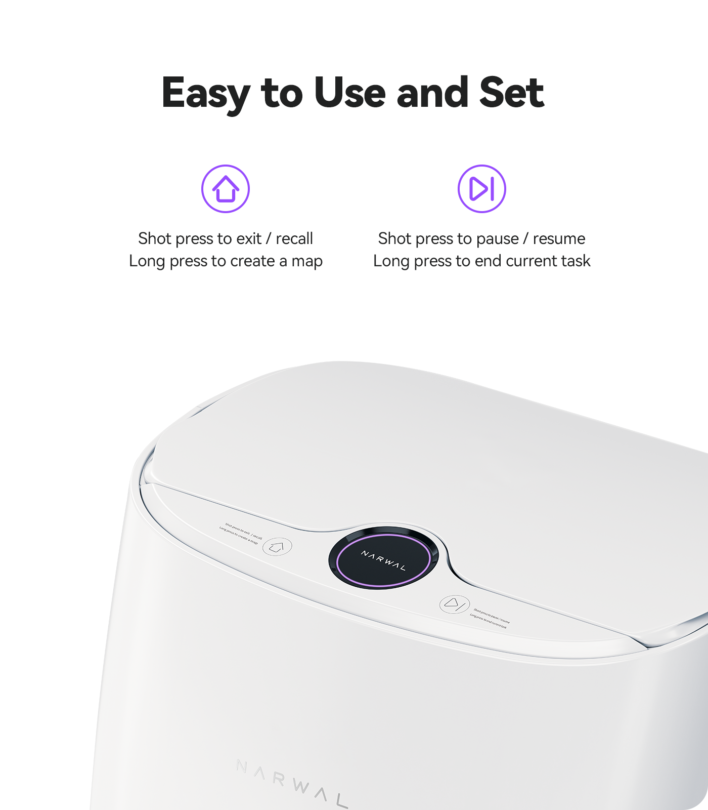 Narwal T10, 4-in-1 Robot Vacuum and Mop Cleaner With Automatic Mop Cleaning Station